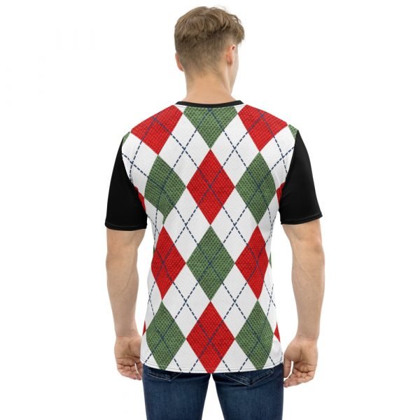 Argyle Vest on Black Tee - Image 2